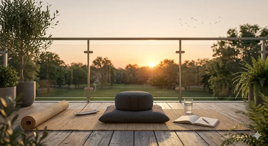 Fresh morning environment with sunlight
