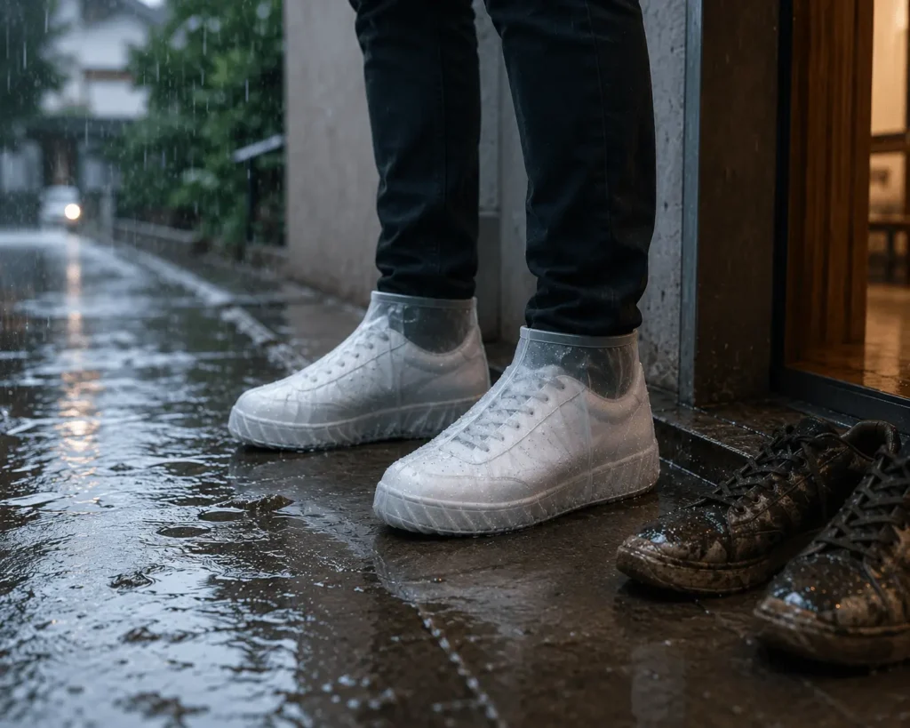 Outdoor waterproof shoe covers