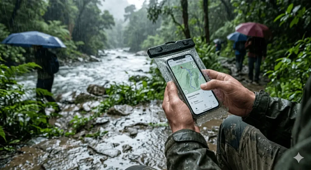 Waterproof mobile phone pouch