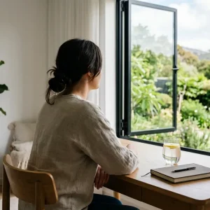 Concept of daily habits leading to self-improvement and success